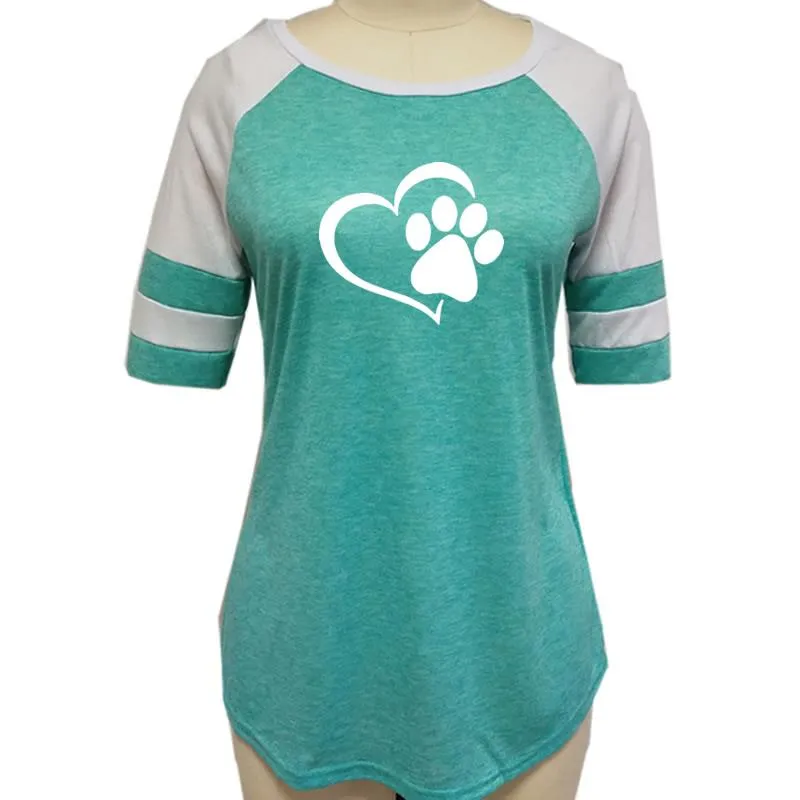 Love Dog Paw Print Top Shirt