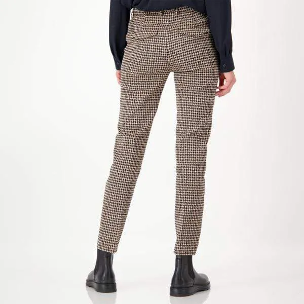 Luisa Cerano T Houndstooth Checked Trousers  628211/2468 2977