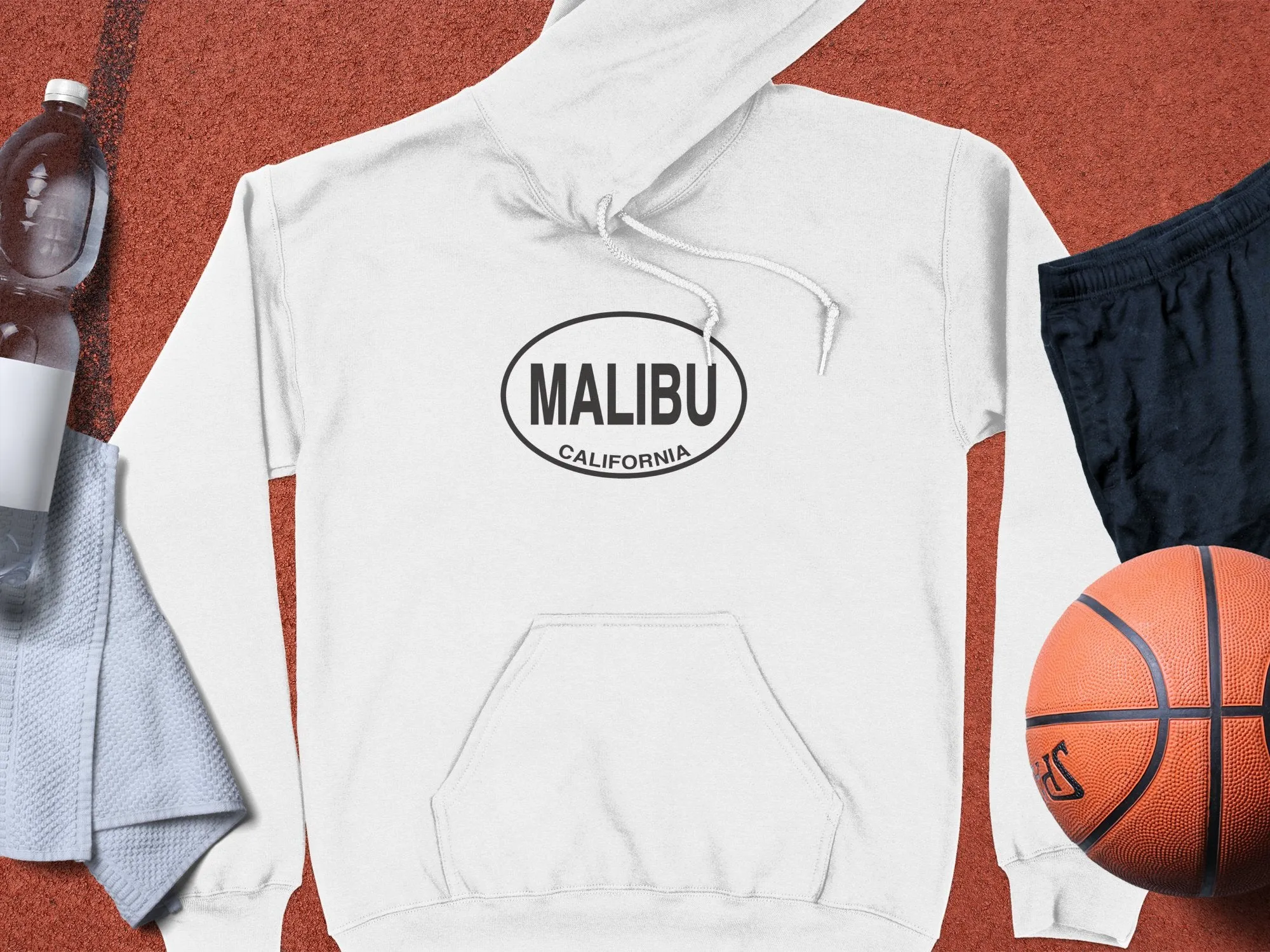 Malibu Mens Hoodie - Stylish Coastal Gear for Beach Lovers