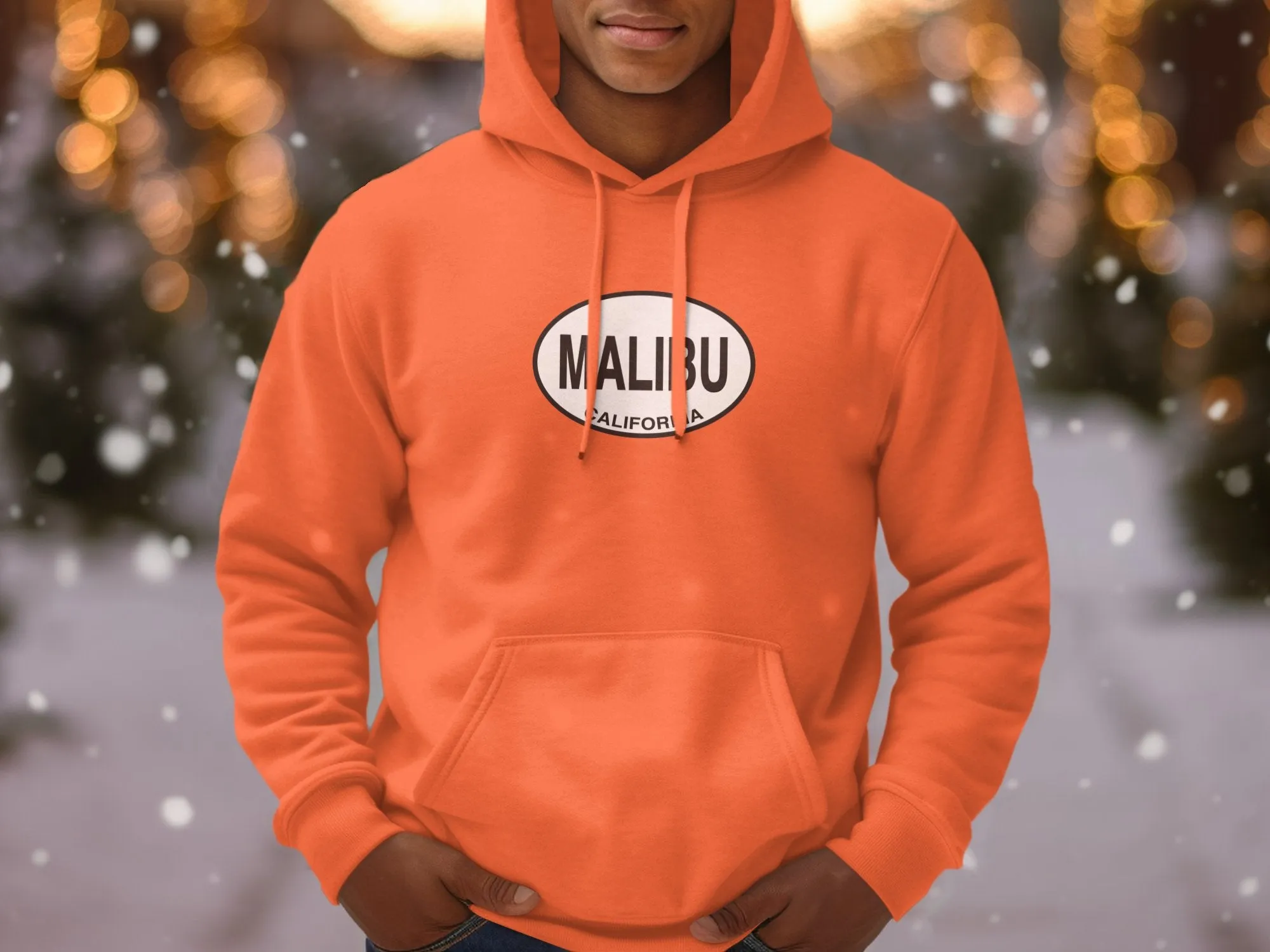 Malibu Mens Hoodie - Stylish Coastal Gear for Beach Lovers