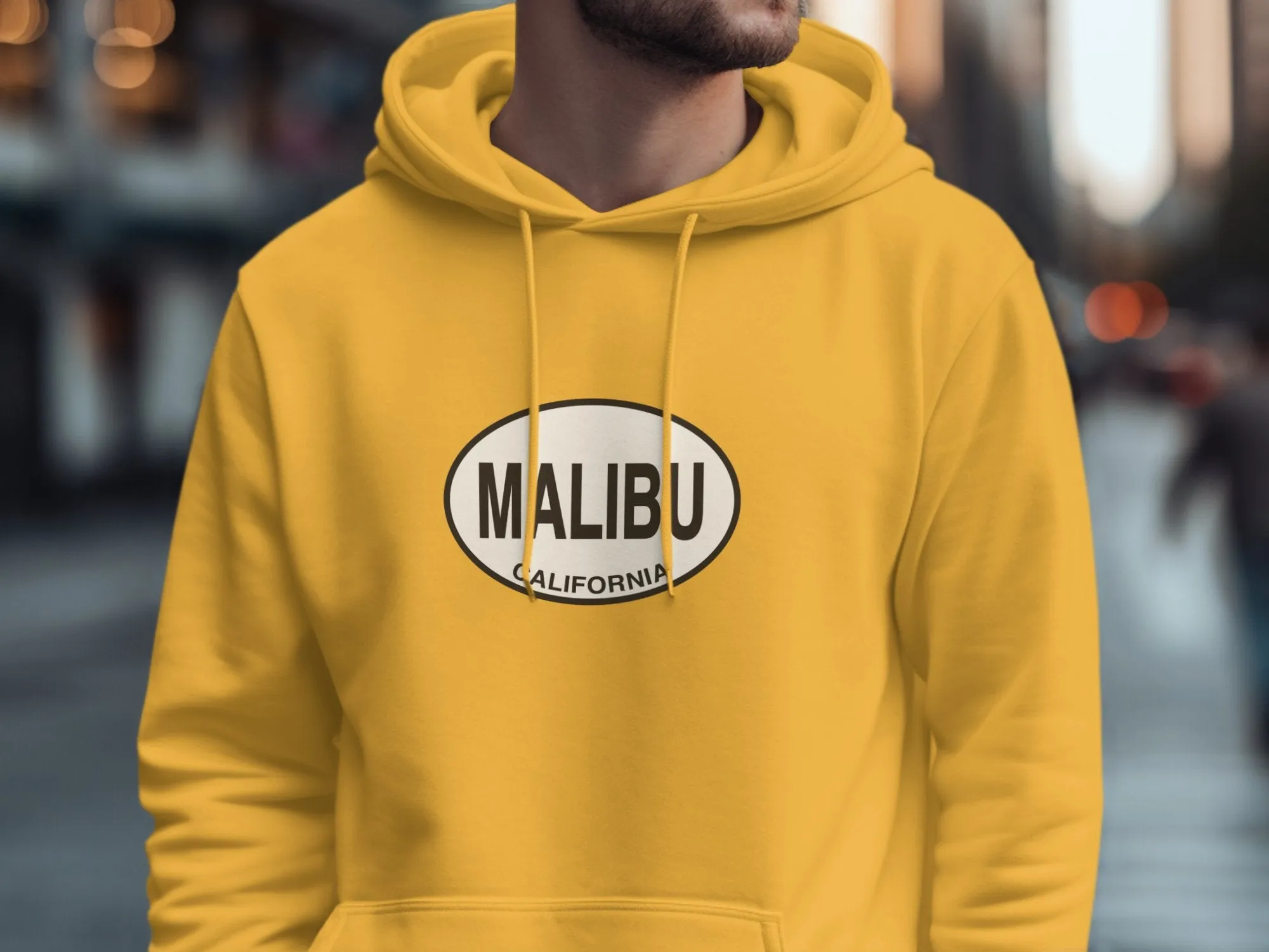 Malibu Mens Hoodie - Stylish Coastal Gear for Beach Lovers