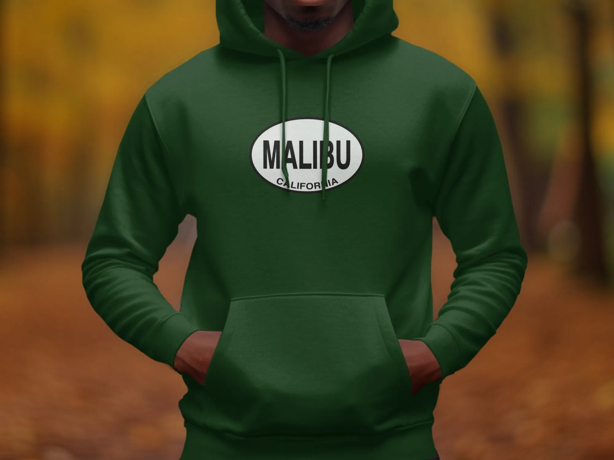 Malibu Mens Hoodie - Stylish Coastal Gear for Beach Lovers