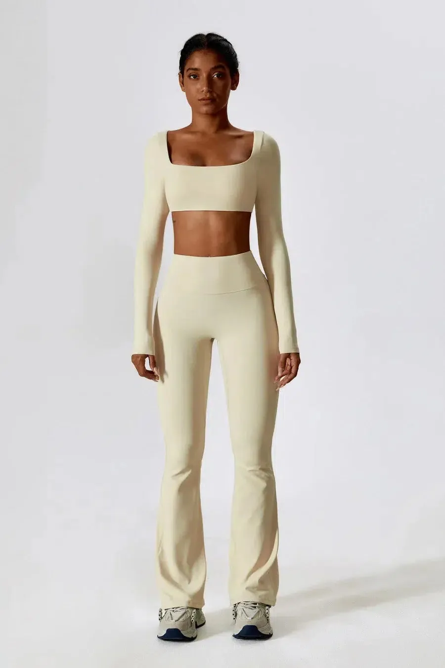 Malika – U-neckline – Sculpting cropped tank top