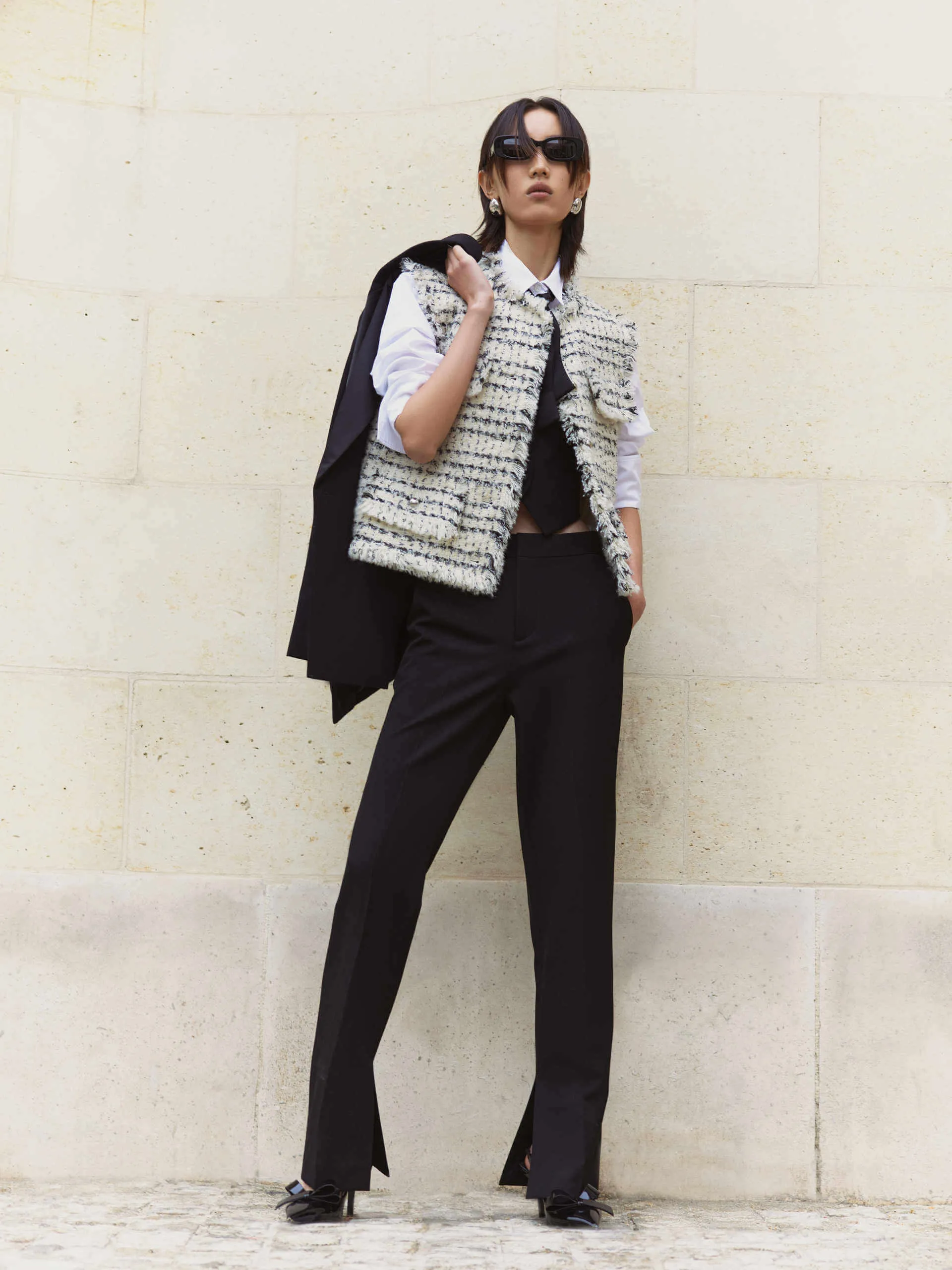 Marled Tweed Waistcoat