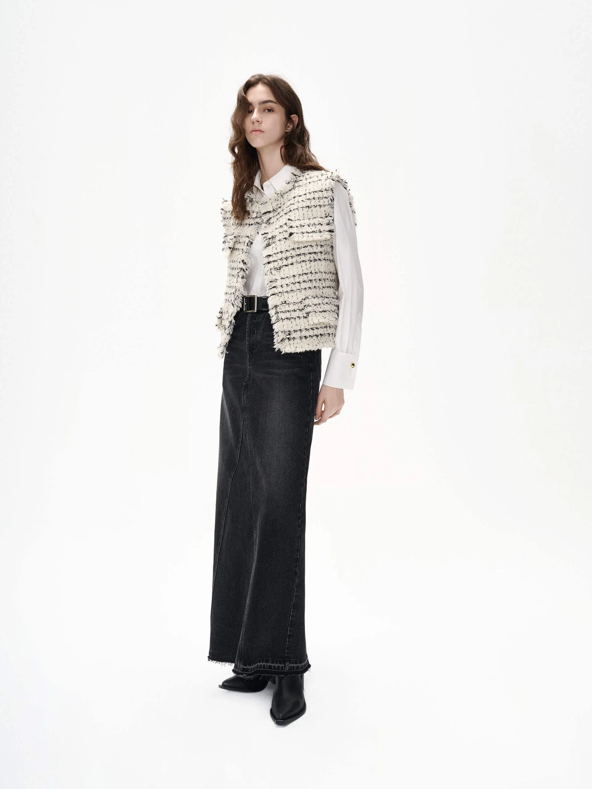 Marled Tweed Waistcoat