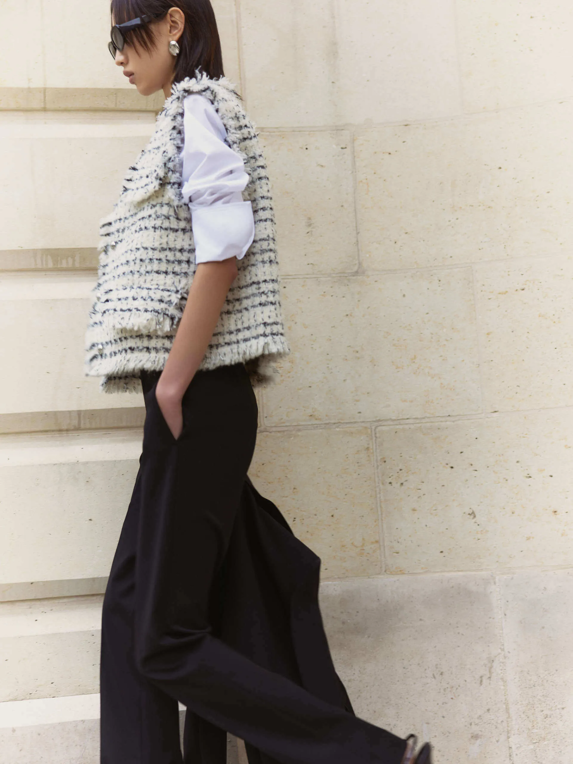 Marled Tweed Waistcoat