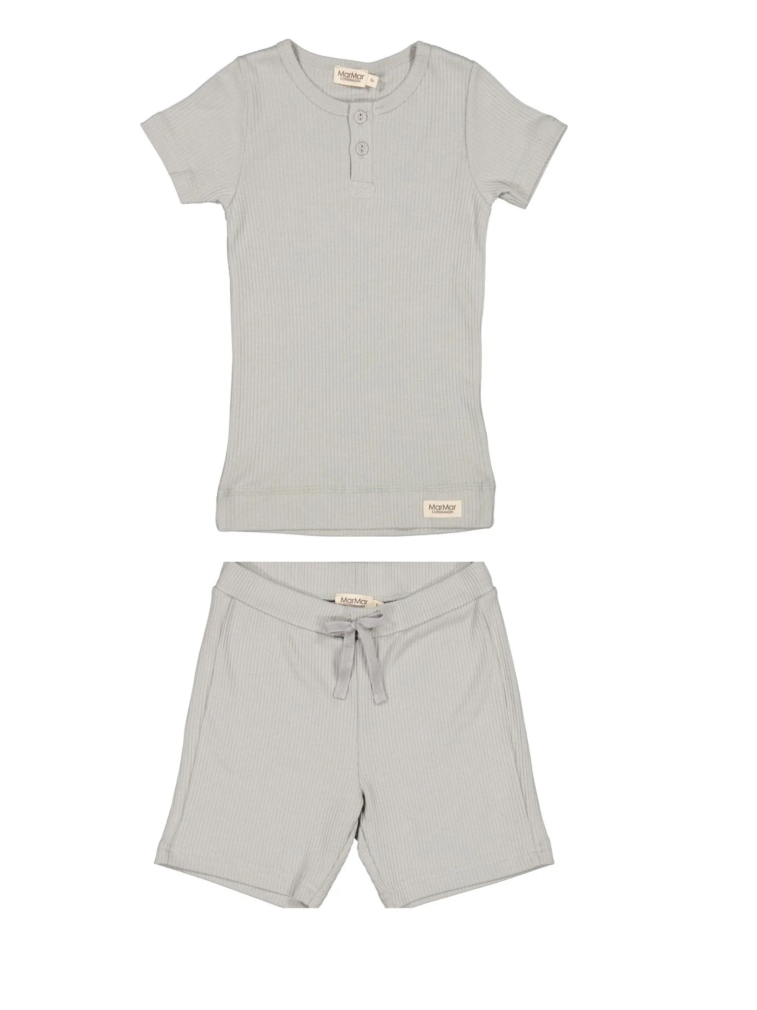 MARMAR CHALK SHORT SLEEVE HENLEY SET
