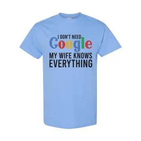 Men's I Don't Need Google Heavy Cotton Graphic T Shirt
