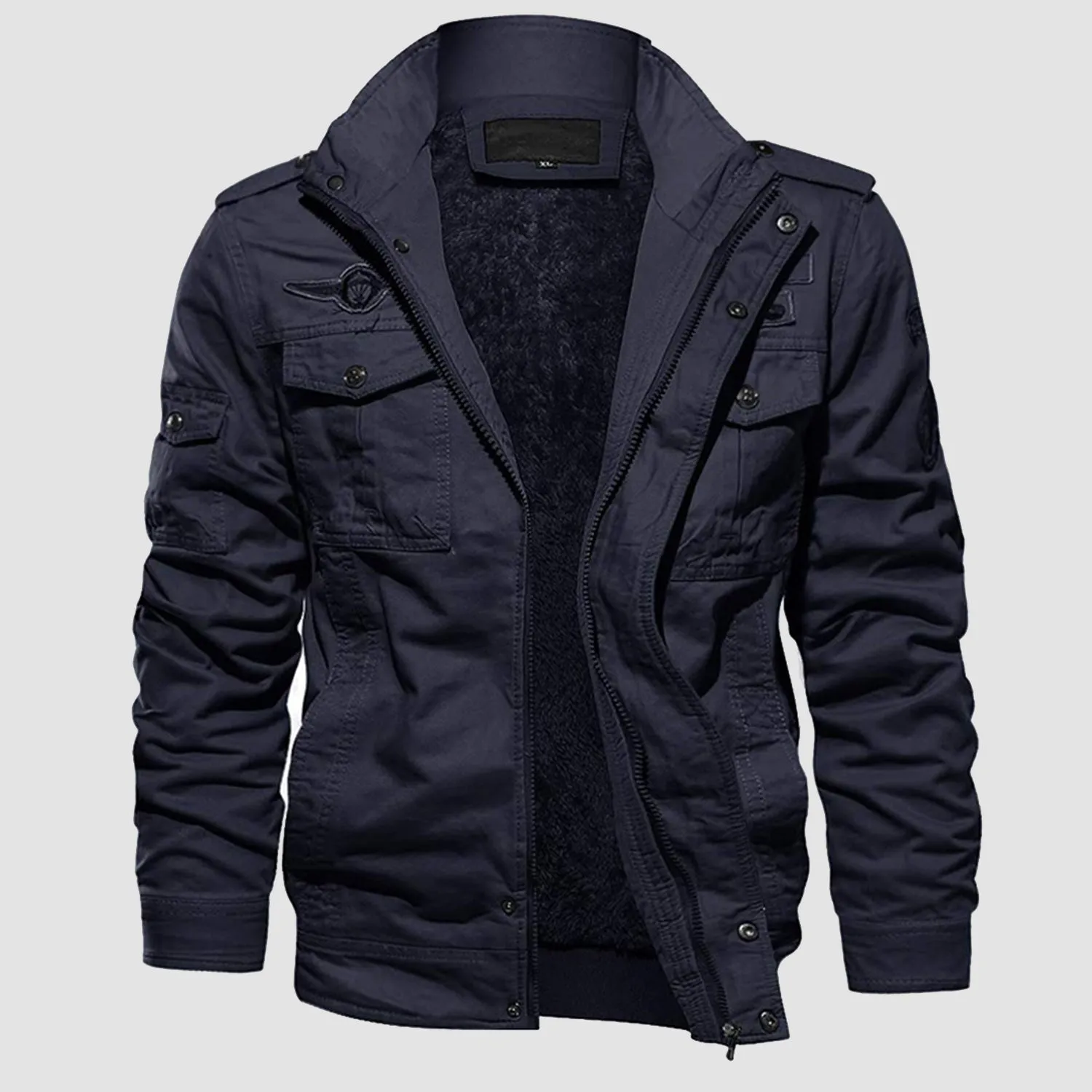 Men's Military Bomber Jacket - Winter Tactical Fleece