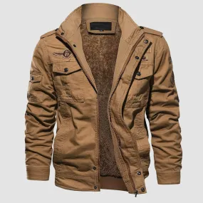 Men's Military Bomber Jacket - Winter Tactical Fleece