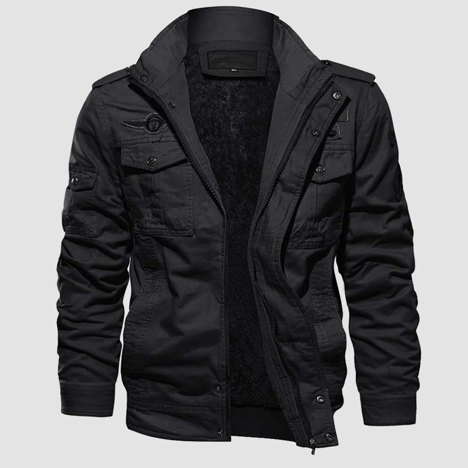 Men's Military Bomber Jacket - Winter Tactical Fleece
