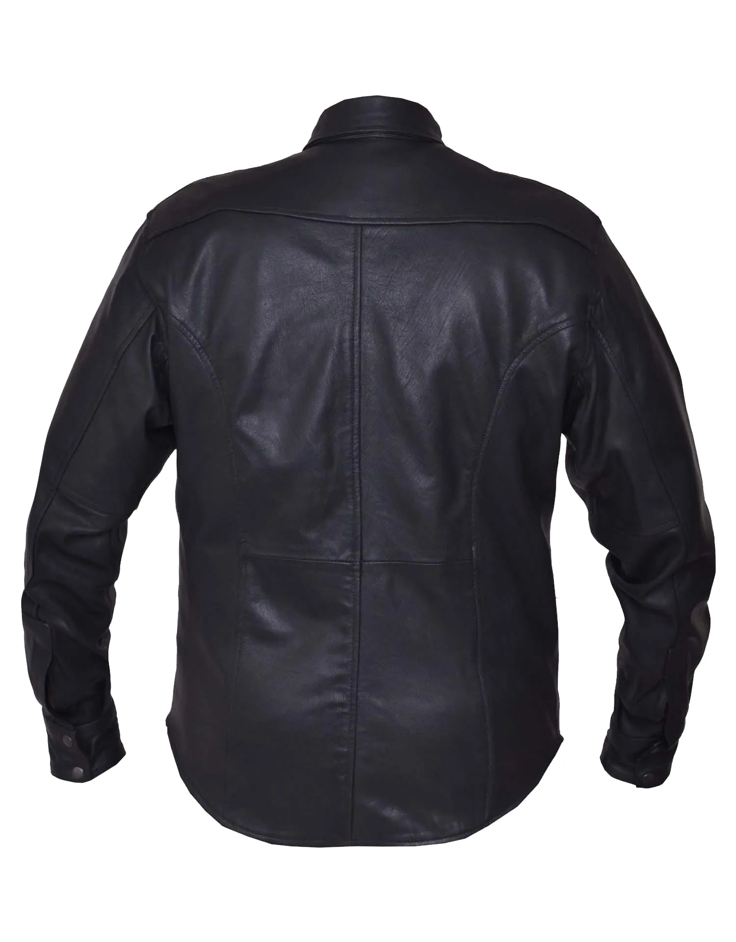 Men's Premium Lightweight Leather Motorcycle Shirt