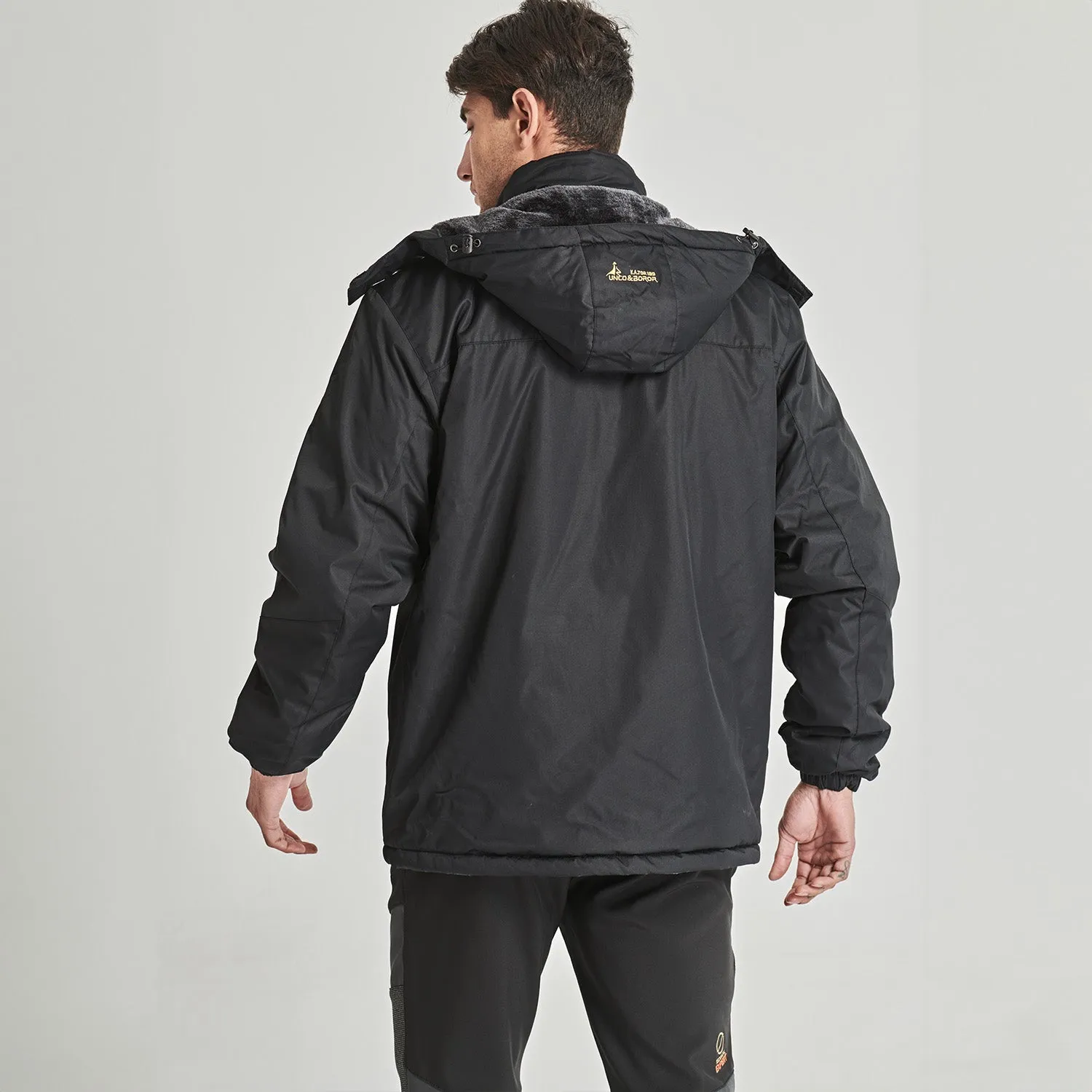 Men's Water-Repellent Winter Ski Jacket with Fleece Lining