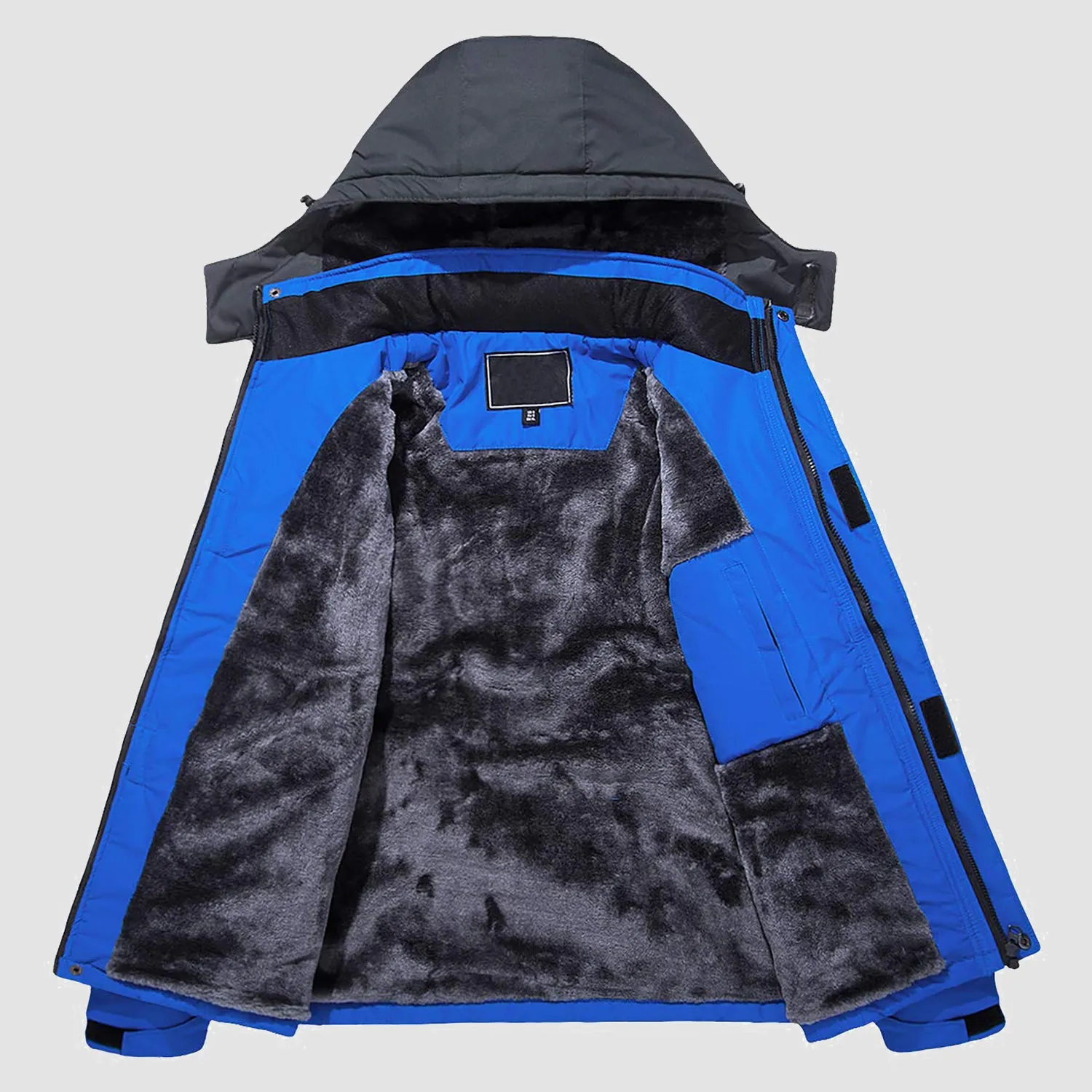 Men's Water-Repellent Winter Ski Jacket with Fleece Lining