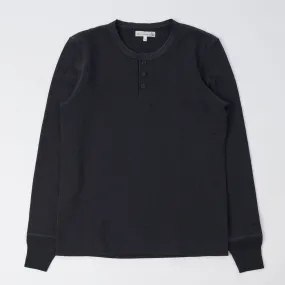 Merz b. Schwanen 2S04 Long Sleeve Henley - Charcoal