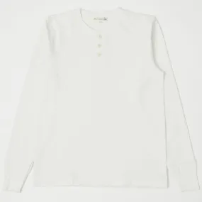 Merz b. Schwanen 2S04 Long Sleeve Henley - White