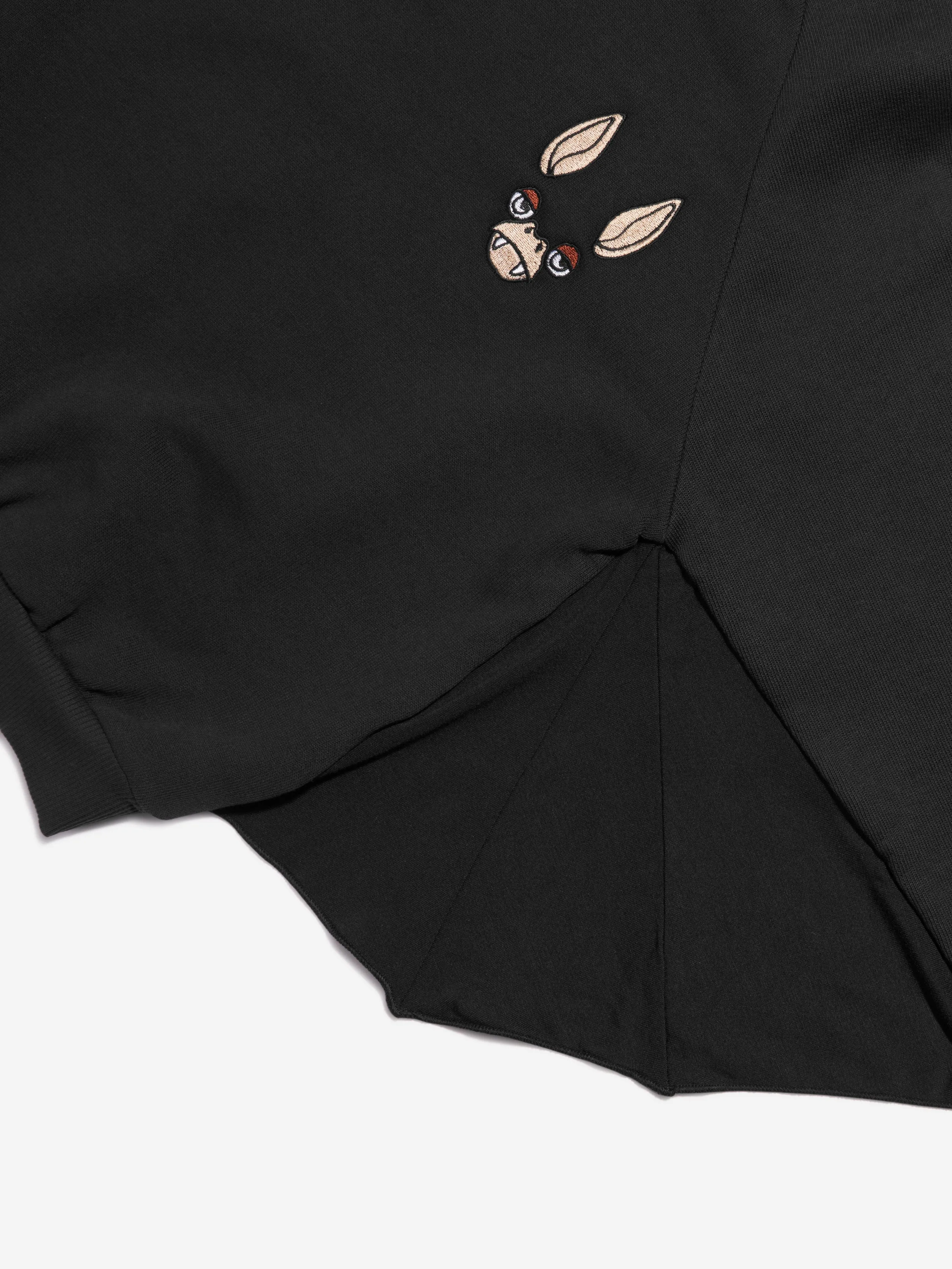 Mini Rodini Kids Bat Sleeve Sweatshirt in Black