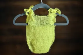 Mohair Bodysuit - Yellow
