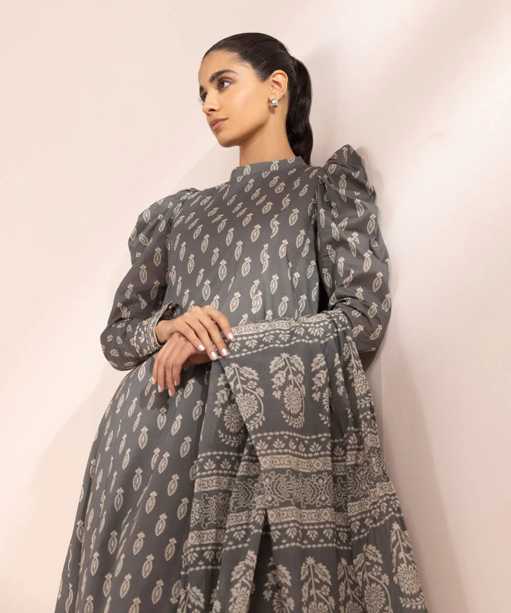 Monochrome '24-2 Piece - Printed Lawn Suit - 00U2Dbw24V41