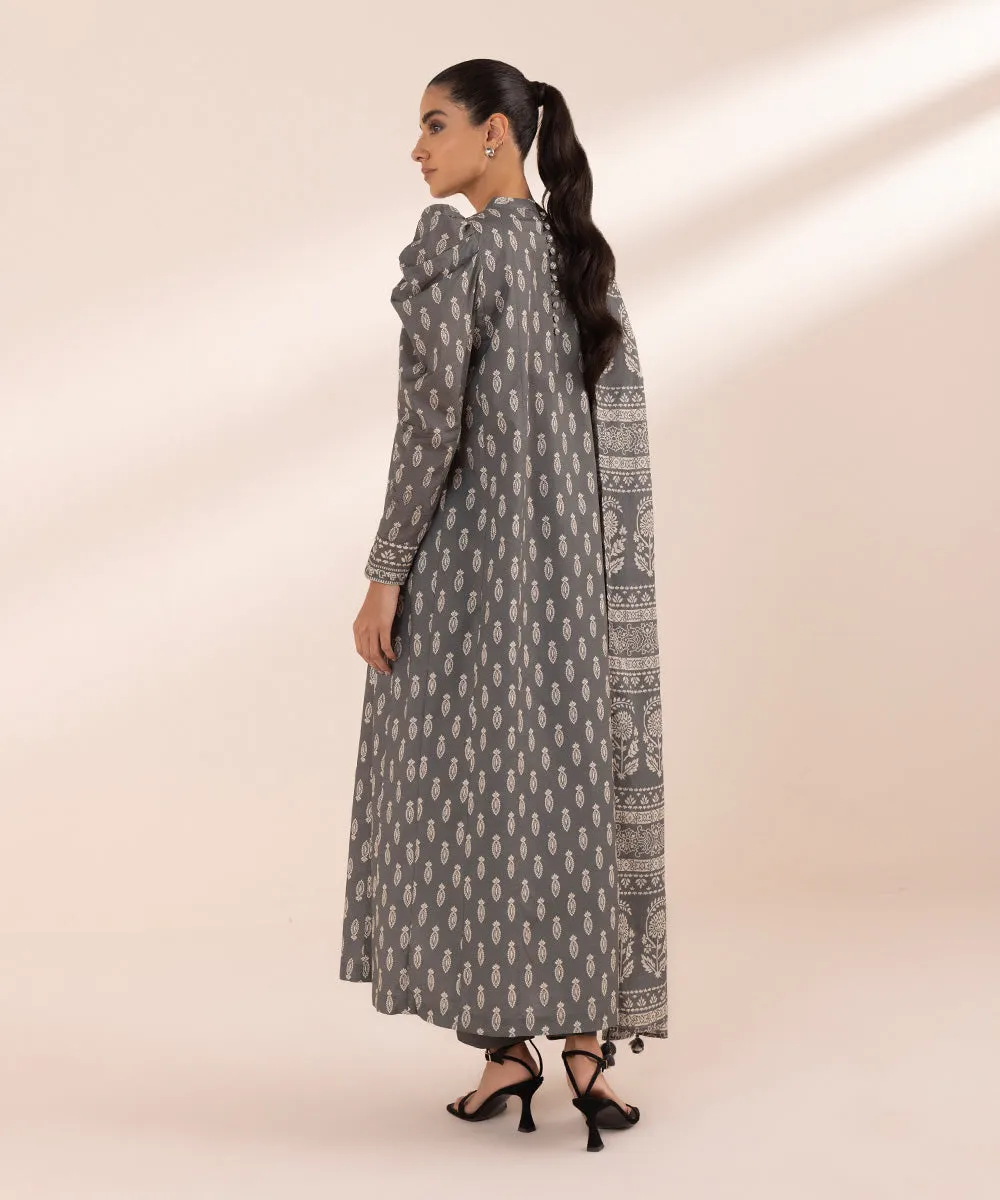 Monochrome '24-2 Piece - Printed Lawn Suit - 00U2Dbw24V41