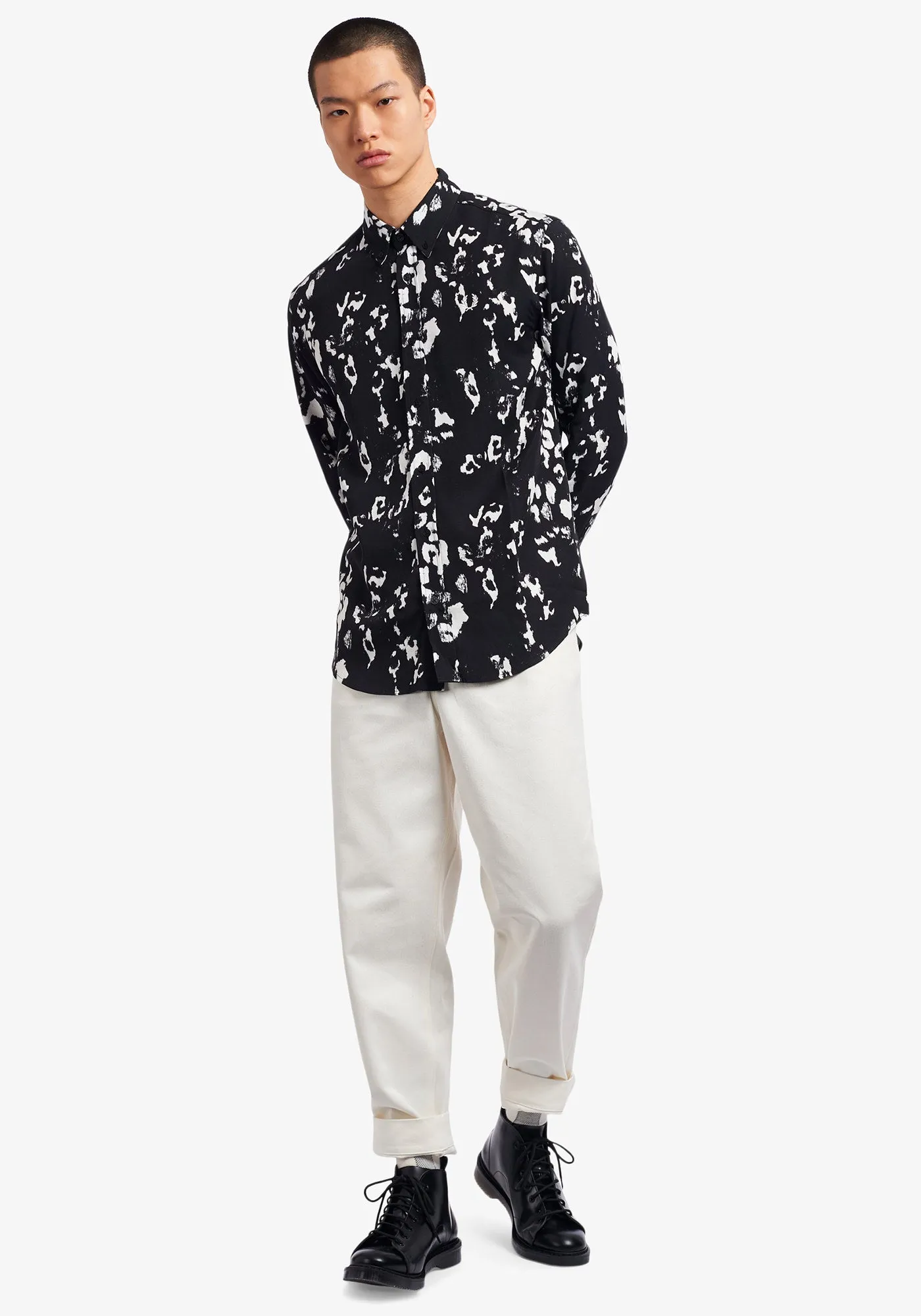 MONOCHROME ABSTRACT SHIRT