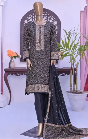 Monochrome by Amna Khadija Unstitched 3 Piece Black & White Lawn Collection'2022-BW-13