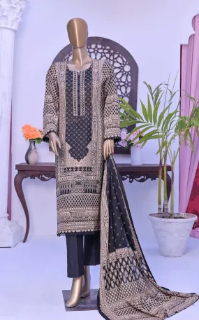 Monochrome by Amna Khadija Unstitched 3 Piece Black & White Lawn Collection'2022-BW-14