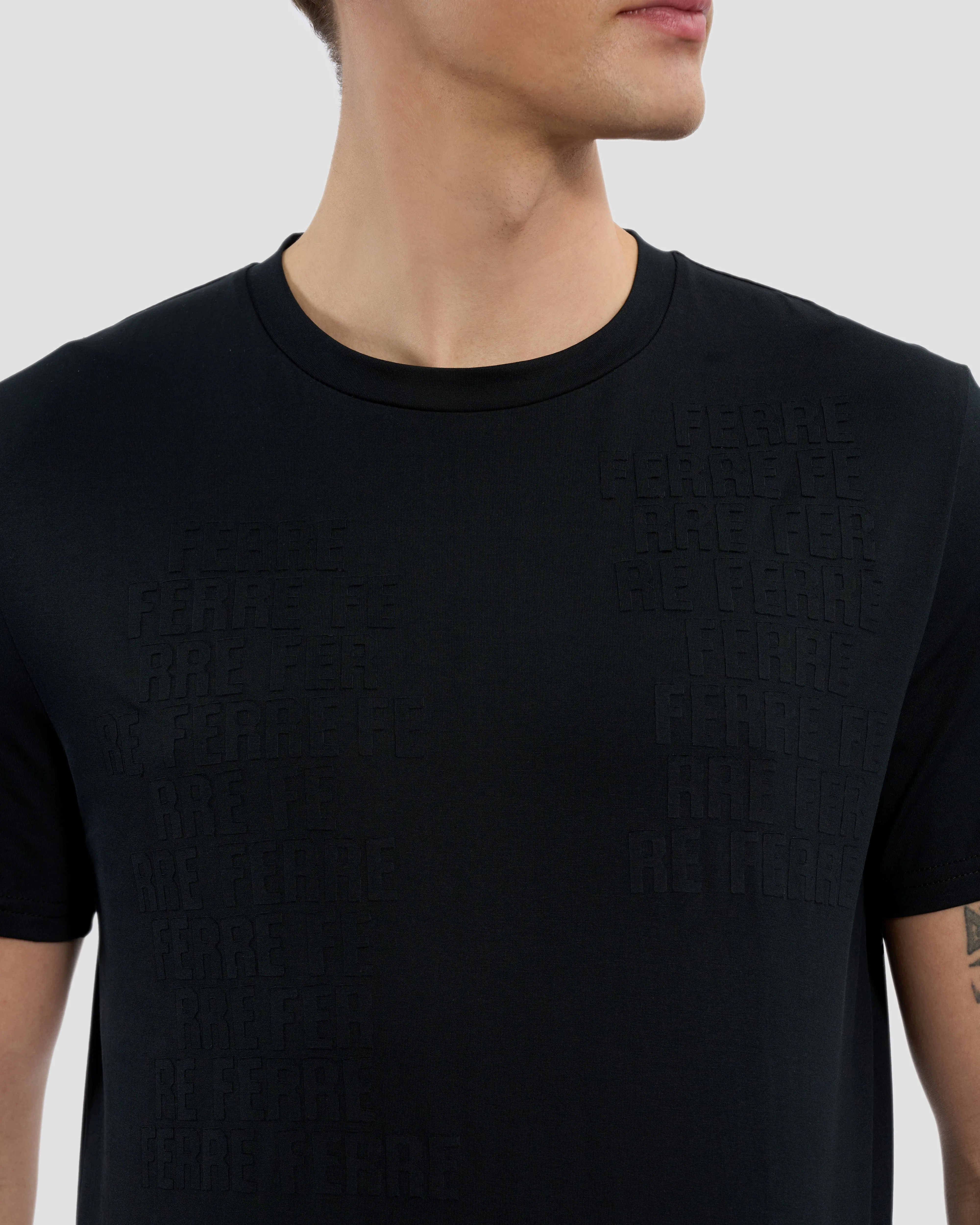 Monochrome Ferré Embellished T-Shirt