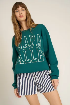 Napa Valley Arch Sweatshirt - Pacific Teal