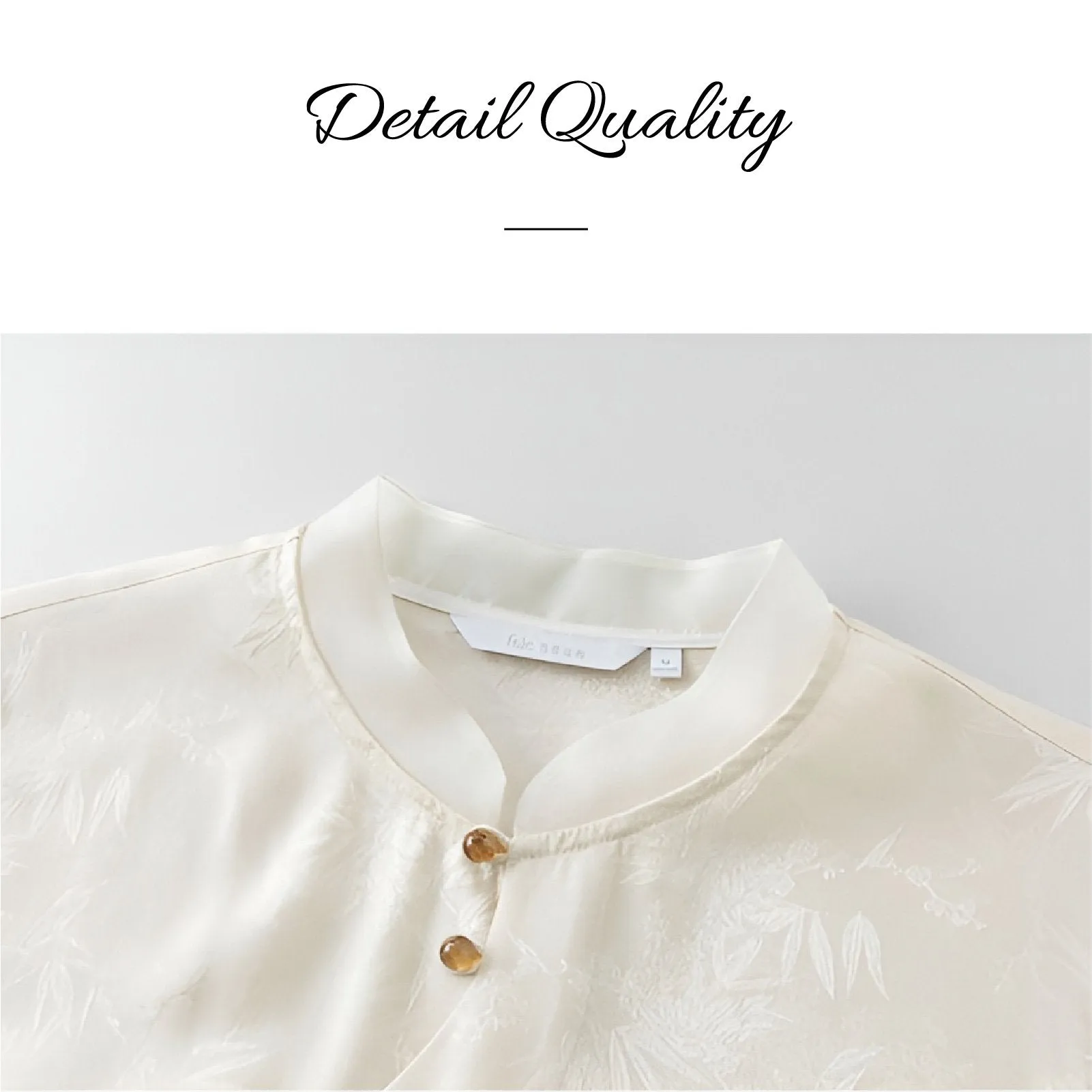 New Chinese-Style Long Sleeve Mandarin Collar Shirt