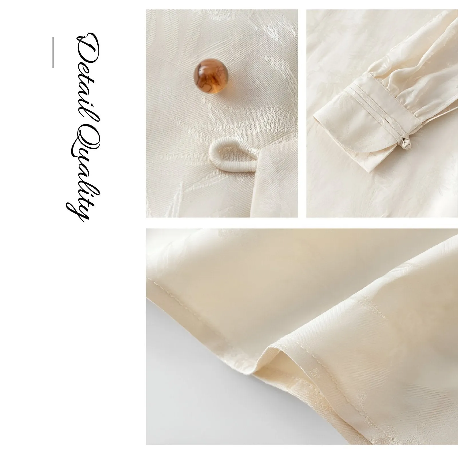 New Chinese-Style Long Sleeve Mandarin Collar Shirt