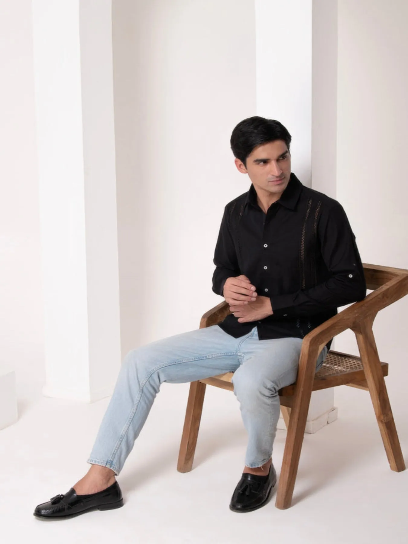 Noir Emb Premium Shirt