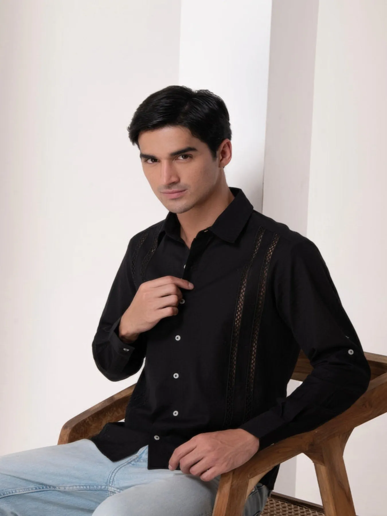 Noir Emb Premium Shirt