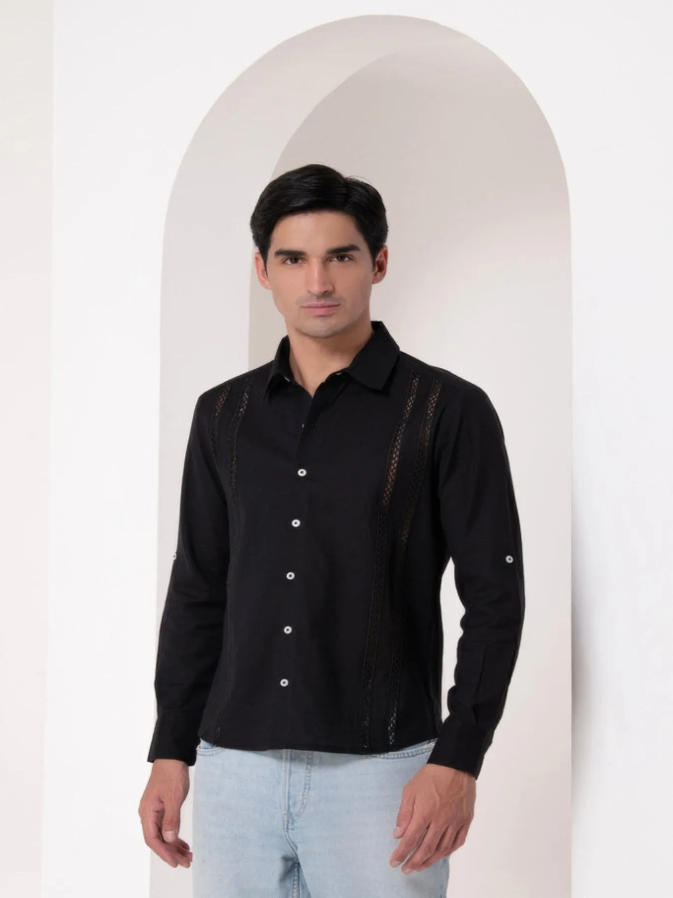 Noir Emb Premium Shirt