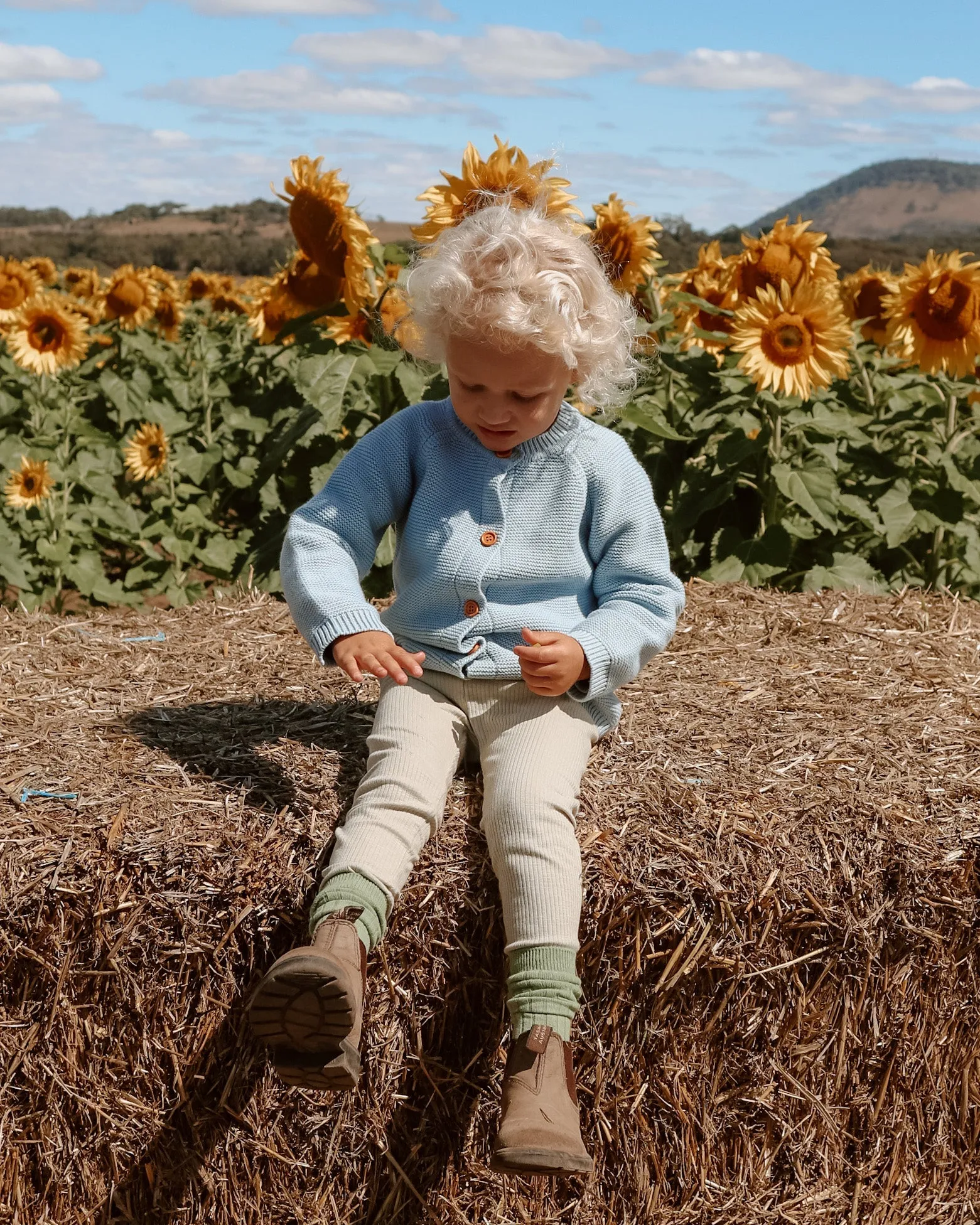 Ponchik Babies   Kids - Cotton Leggings - Pistachio Rib