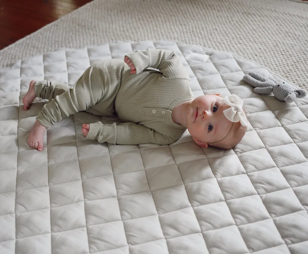Ponchik Babies   Kids - Cotton Leggings - Pistachio Rib