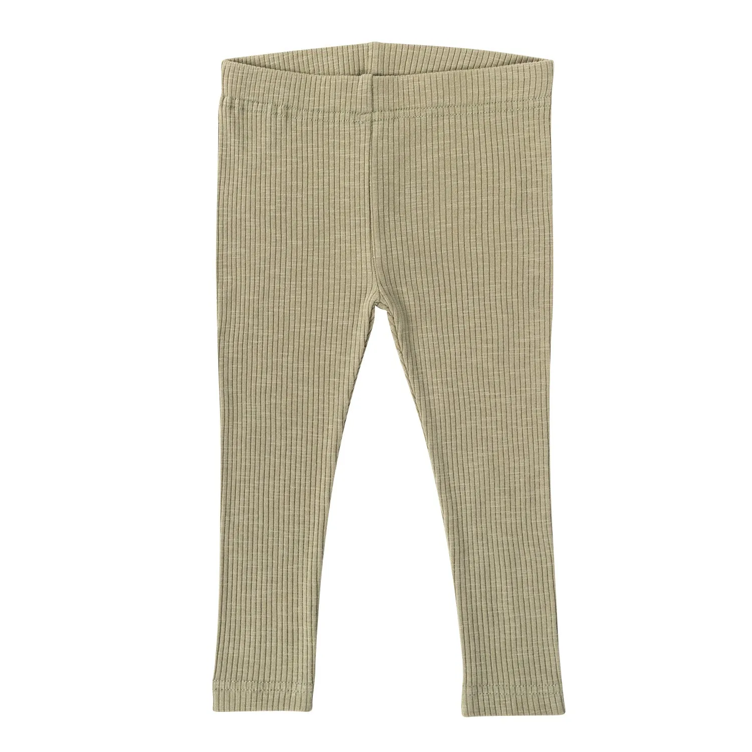 Ponchik Babies   Kids - Cotton Leggings - Pistachio Rib