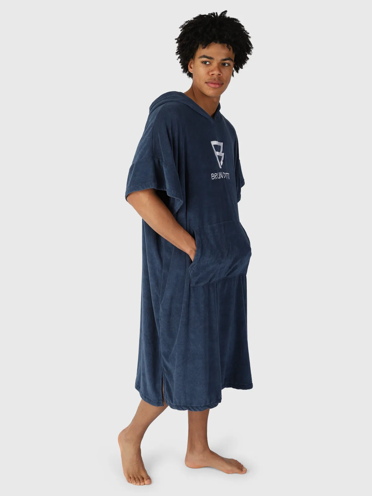 Poncho-Solid Poncho | Blue