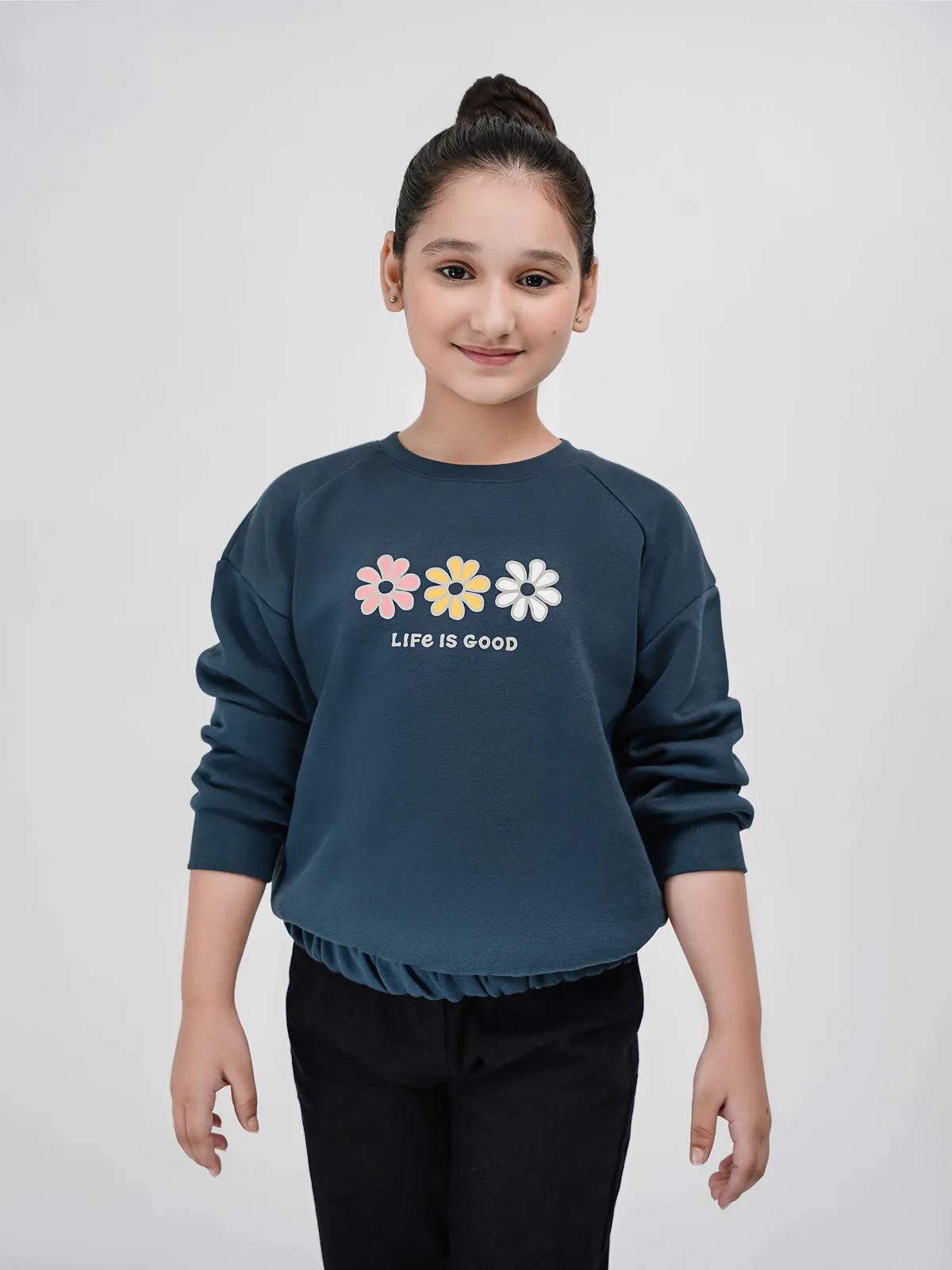 "INZIK" Crew Neck Fleece Sweatshirt