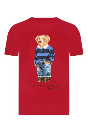Ralph Lauren Boys Cotton Jersey Bear T-Shirt