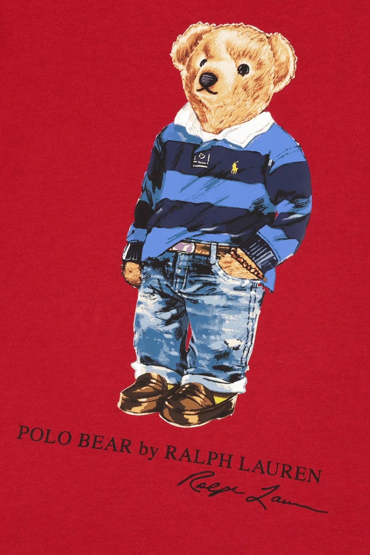 Ralph Lauren Boys Cotton Jersey Bear T-Shirt