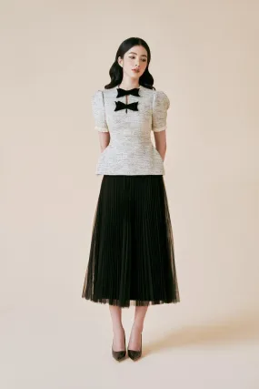 Ribbon Short Sleeves Top