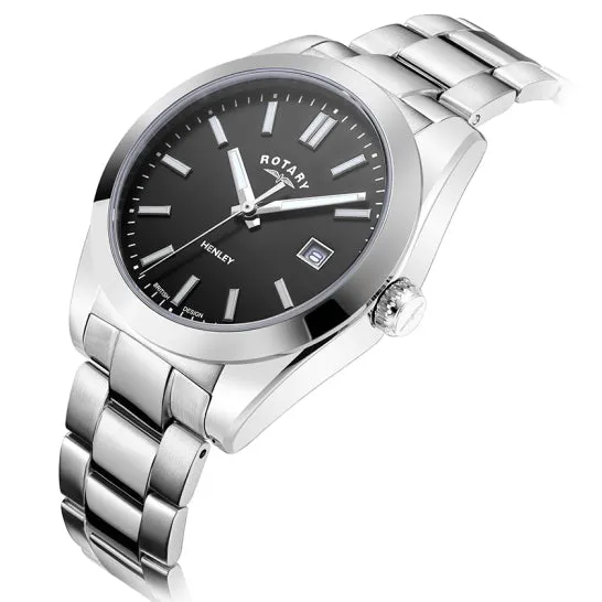 Rotary Henley Men's Black Watch LB05180/04