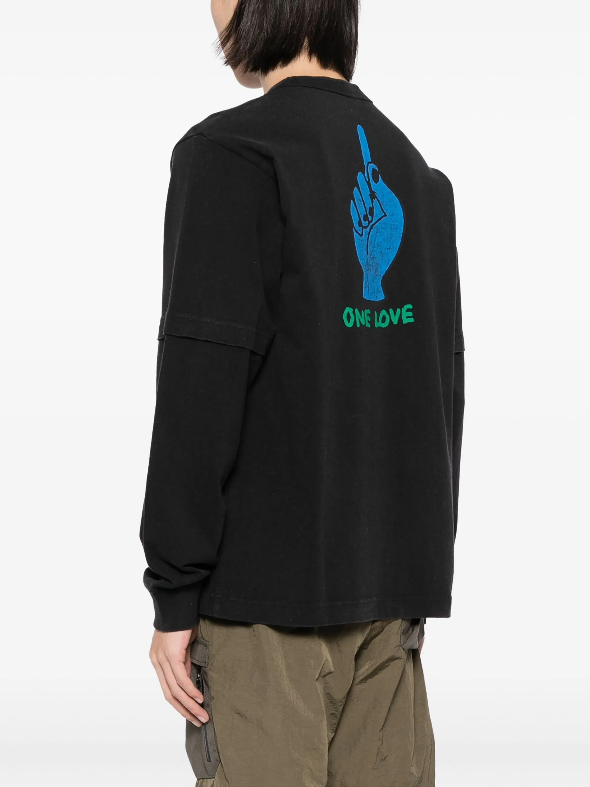 Sacai Gonz One Love Long Sleeve T-Shirt