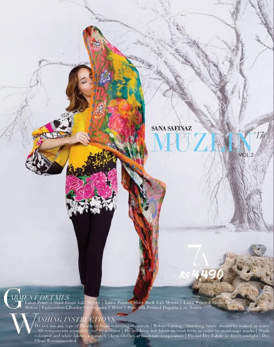 Sana Safinaz Muzlin Lawn Collection Vol-2 2017 – M2-07A