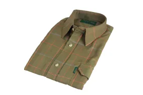 SH28 - Men's Norfolk Tweed Check Shirt - OLIVE
