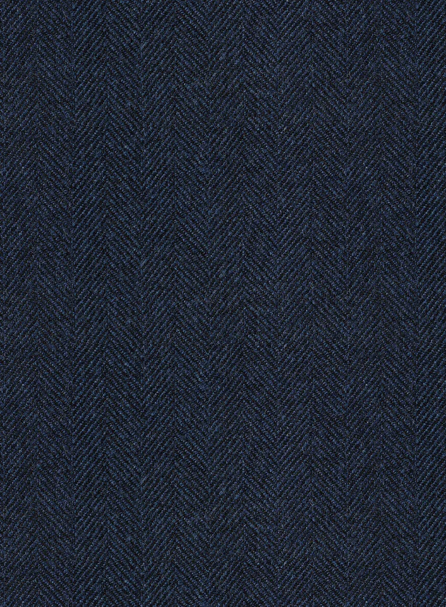 Showman Blue Herringbone Tweed Jacket