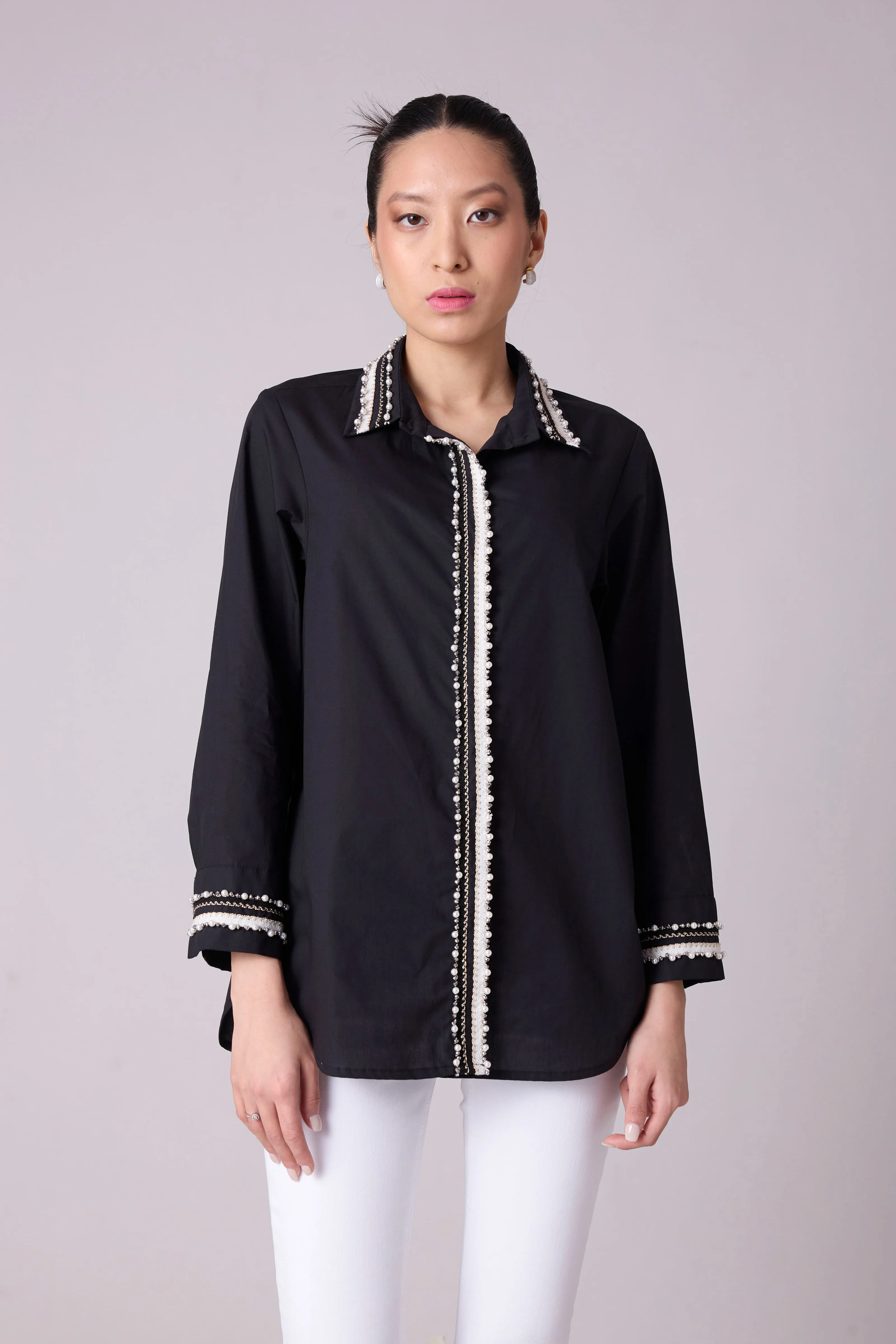 Simone Shirt  - Black