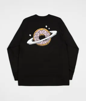 Skateboard Cafe Planet Donut Long Sleeve T-Shirt - Black