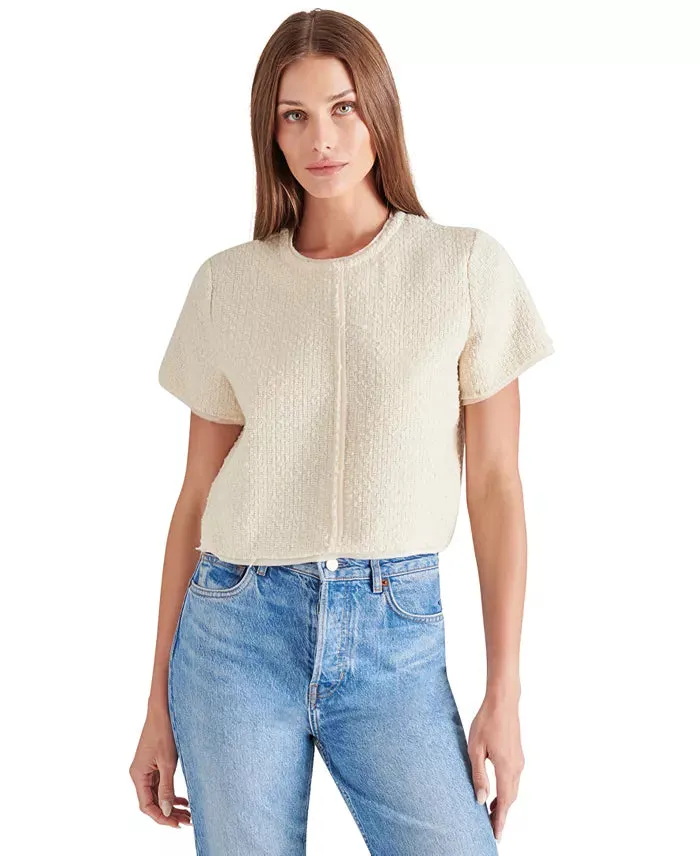 STE  Cream Addie Tweed Top
